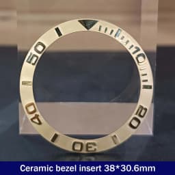Sloping 38mm*30.6mm Ceramic Bezel GMT and Diving Watch Insert For 40mm Mens Watch Replace Watch Face Watch Bezel Inserts