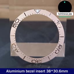 Sloping 38mm*30.6mm Ceramic Bezel GMT and Diving Watch Insert For 40mm Mens Watch Replace Watch Face Watch Bezel Inserts