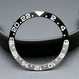 Sloping 38mm*30.6mm Ceramic Bezel GMT and Diving Watch Insert For 40mm Mens Watch Replace Watch Face Watch Bezel Inserts
