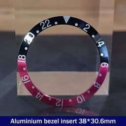 Sloping 38mm*30.6mm Ceramic Bezel GMT and Diving Watch Insert For 40mm Mens Watch Replace Watch Face Watch Bezel Inserts