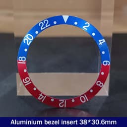 Sloping 38mm*30.6mm Ceramic Bezel GMT and Diving Watch Insert For 40mm Mens Watch Replace Watch Face Watch Bezel Inserts