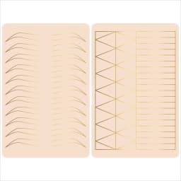 1pcs Microblading 2 Side Thick Tattoo Eyebrow & Lips Practice Skin No Ink Required Permanent Makeup Training New For Beginner