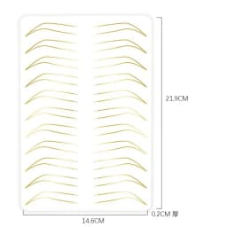 1pcs Microblading 2 Side Thick Tattoo Eyebrow & Lips Practice Skin No Ink Required Permanent Makeup Training New For Beginner