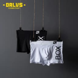 ORLVS Mens Boxer Sexy Underwear Soft Boxershorts Cotton Underpants Male Panties 3D Pouch Shorts Under Wear Pants Short