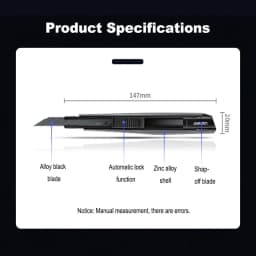 Deli Utility Knife 9mm Pocket Knife Box Cutter Retractable Blade for Office Home School Stationery Supplies Paper Craft Knives
