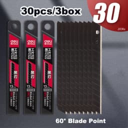 Deli Utility Knife 9mm Pocket Knife Box Cutter Retractable Blade for Office Home School Stationery Supplies Paper Craft Knives
