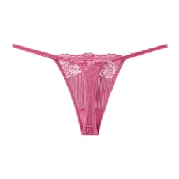 BANNIROU 1Pcs Lace G-string Women's Underwear Sexy Bow Transparent Low-Rise Panties Woman Intimates Female Thongs Lingerie
