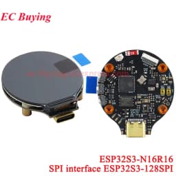 1.28 inch TFT Screen Display Module 1.28" IPS Round Colorful LCD Board GC9A01 Touch 240x240 SPI ESP32-S3 ESP32S3-N16R8 N16R16