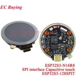 1.28 inch TFT Screen Display Module 1.28" IPS Round Colorful LCD Board GC9A01 Touch 240x240 SPI ESP32-S3 ESP32S3-N16R8 N16R16
