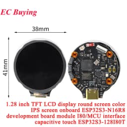 1.28 inch TFT Screen Display Module 1.28" IPS Round Colorful LCD Board GC9A01 Touch 240x240 SPI ESP32-S3 ESP32S3-N16R8 N16R16