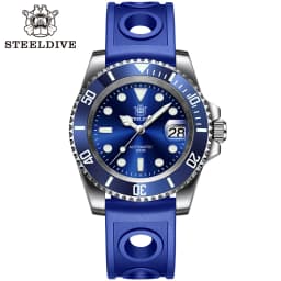 SD1953 STEELDIVE Brand Ceramic Bezel 41mm Steeldive 30ATM Water Resistant NH35 Automatic Mens Dive Watch with Milled Clasp