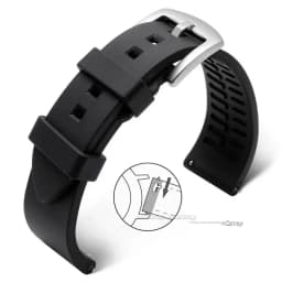Quick Release Silicone Rubber Watch Strap 20mm 22mm Sports Watchband Black Green Orange Blue Wristband Bracelets 18 19 21 24mm