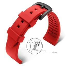 Quick Release Silicone Rubber Watch Strap 20mm 22mm Sports Watchband Black Green Orange Blue Wristband Bracelets 18 19 21 24mm