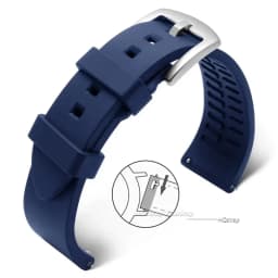 Quick Release Silicone Rubber Watch Strap 20mm 22mm Sports Watchband Black Green Orange Blue Wristband Bracelets 18 19 21 24mm