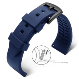 Quick Release Silicone Rubber Watch Strap 20mm 22mm Sports Watchband Black Green Orange Blue Wristband Bracelets 18 19 21 24mm