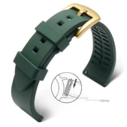 Quick Release Silicone Rubber Watch Strap 20mm 22mm Sports Watchband Black Green Orange Blue Wristband Bracelets 18 19 21 24mm