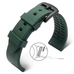 Quick Release Silicone Rubber Watch Strap 20mm 22mm Sports Watchband Black Green Orange Blue Wristband Bracelets 18 19 21 24mm