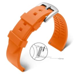 Quick Release Silicone Rubber Watch Strap 20mm 22mm Sports Watchband Black Green Orange Blue Wristband Bracelets 18 19 21 24mm