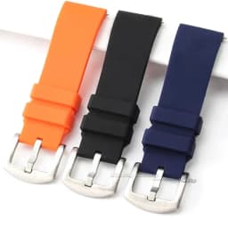 Quick Release Silicone Rubber Watch Strap 20mm 22mm Sports Watchband Black Green Orange Blue Wristband Bracelets 18 19 21 24mm