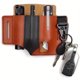 Tactical Multi Tool Belt Leather Bag Portable Tool Storage Bag Holster Outdoor Camping Hunting Waist PU Leather Pocket