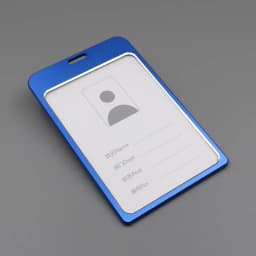 1 PC Aluminum Alloy Work ID Badge Clip Double Sided Transparent Metal Card Bag Cardholder For ID Card Student Card No Lanyard