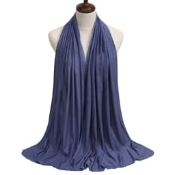 New Jersey Womens Muslim Ramadan Fashion Modal Cotton Jersey Hijab Womens High Quality Solid Color Soft Hijab Long African Scarf