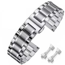 Replacement Metal Watch Bands, Stainless Steel Strap 20mm, 22mm, 24mmFits Samsung Galaxy ,Garmin ,Huawei Watch for Men Women