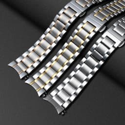 Replacement Metal Watch Bands, Stainless Steel Strap 20mm, 22mm, 24mmFits Samsung Galaxy ,Garmin ,Huawei Watch for Men Women