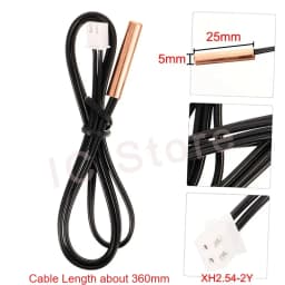 10PCS Universal Air Conditioning Temperature Sensor Rubber Copper Head 5k 10K 15k 20K 25K 50K Solar Electric Water Heater Sensor