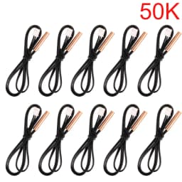 10PCS Universal Air Conditioning Temperature Sensor Rubber Copper Head 5k 10K 15k 20K 25K 50K Solar Electric Water Heater Sensor