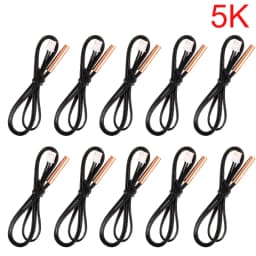 10PCS Universal Air Conditioning Temperature Sensor Rubber Copper Head 5k 10K 15k 20K 25K 50K Solar Electric Water Heater Sensor