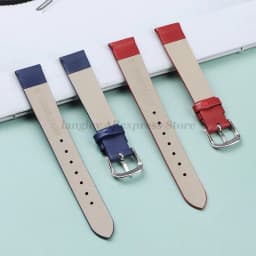 Genuine Leather Watch Bracelet Womens Fashion Watchband Band 6mm 8mm 10mm 12mm 13mm 14mm 15mm 16mm 17mm Small Universal Straps
