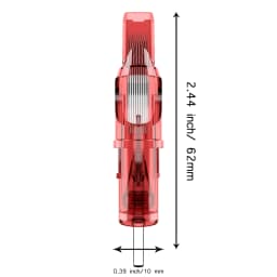 Tattoo Cartridge Needles DRAGONFIRE 10PCS Disposable Safty RL RS RM M1 Tattoo Needle Hot Sale Red Tattoo Cartridge Needles