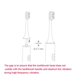 Original Xiaomi MIJIA Sonic Electric Toothbrush Head T300 T500 T500C Replacement Toothbrush Heads