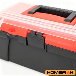 12 Inch Multi-functional ABS Plastic Tool Storage Box with Handle Portable Organizer Case for Home Car Use
