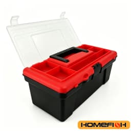 12 Inch Multi-functional ABS Plastic Tool Storage Box with Handle Portable Organizer Case for Home Car Use
