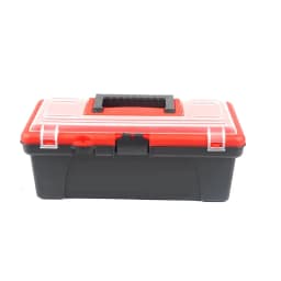 12 Inch Multi-functional ABS Plastic Tool Storage Box with Handle Portable Organizer Case for Home Car Use