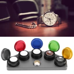 Watch Oiler Watch Oiler Kit Alloy Five Holes Watch Oil Dishes Oil Cup Watch Repairing Part Accessory Watch Repairing Oiler Stand
