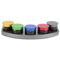 Watch Oiler Watch Oiler Kit Alloy Five Holes Watch Oil Dishes Oil Cup Watch Repairing Part Accessory Watch Repairing Oiler Stand