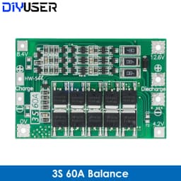 2S 3S 4S 5S Li-ion Lithium Battery 18650 Charger BMS 20A 25A 30A 40A 60A 100A Protection Board with Balance For Drill Motor