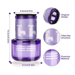 Washable HEPA Filter for Dyson V11 V15, Vacuum Cleaner Replacement Part, Cordless Vacuum Cleaner Filter for Dyson V11