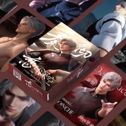 55PCS Love And Deepspace Laser Lomo Card Set Sylus Zayne Xavier Rafayel Game Characters 3 Inches Photo Cards Fans Gift