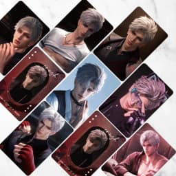 55PCS Love And Deepspace Laser Lomo Card Set Sylus Zayne Xavier Rafayel Game Characters 3 Inches Photo Cards Fans Gift
