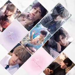 55PCS Love And Deepspace Laser Lomo Card Set Sylus Zayne Xavier Rafayel Game Characters 3 Inches Photo Cards Fans Gift