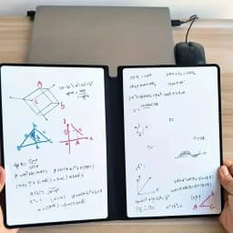 A5 Reusable Whiteboard Notebook Set with Whiteboard Pen Erasing Cloth Leather Memo Pad Weekly Planner Portable Stylish Office