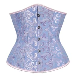 Sapubonva Black Corset Underbust Top Plus Size Satin Waist Cincher Sexy Gothic Workout Corsets Lingerie Korsett Women White Red