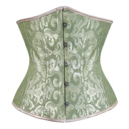 Sapubonva Black Corset Underbust Top Plus Size Satin Waist Cincher Sexy Gothic Workout Corsets Lingerie Korsett Women White Red