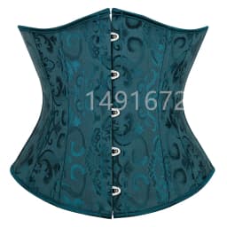 Sapubonva Black Corset Underbust Top Plus Size Satin Waist Cincher Sexy Gothic Workout Corsets Lingerie Korsett Women White Red