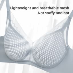 Big Chest Appears Small Bra for Women Lightweight Breathable Seamless Soft Support Breast Collection Anti Sagging Bra OWD6105