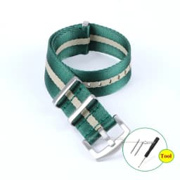 Premium-grade Nylon Strap 18mm 20mm 22mm Braided Canvas Watch Band Men Women Soft Sport Military Bracelet Accessories